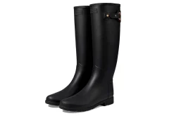 Botas De Agua Refined Tall Gears On Eyelet Buckle Black