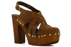 Sandalias De Tacon Malvarrosa