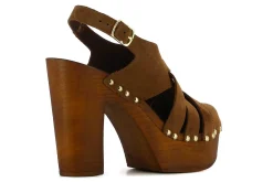 Sandalias De Tacon Malvarrosa