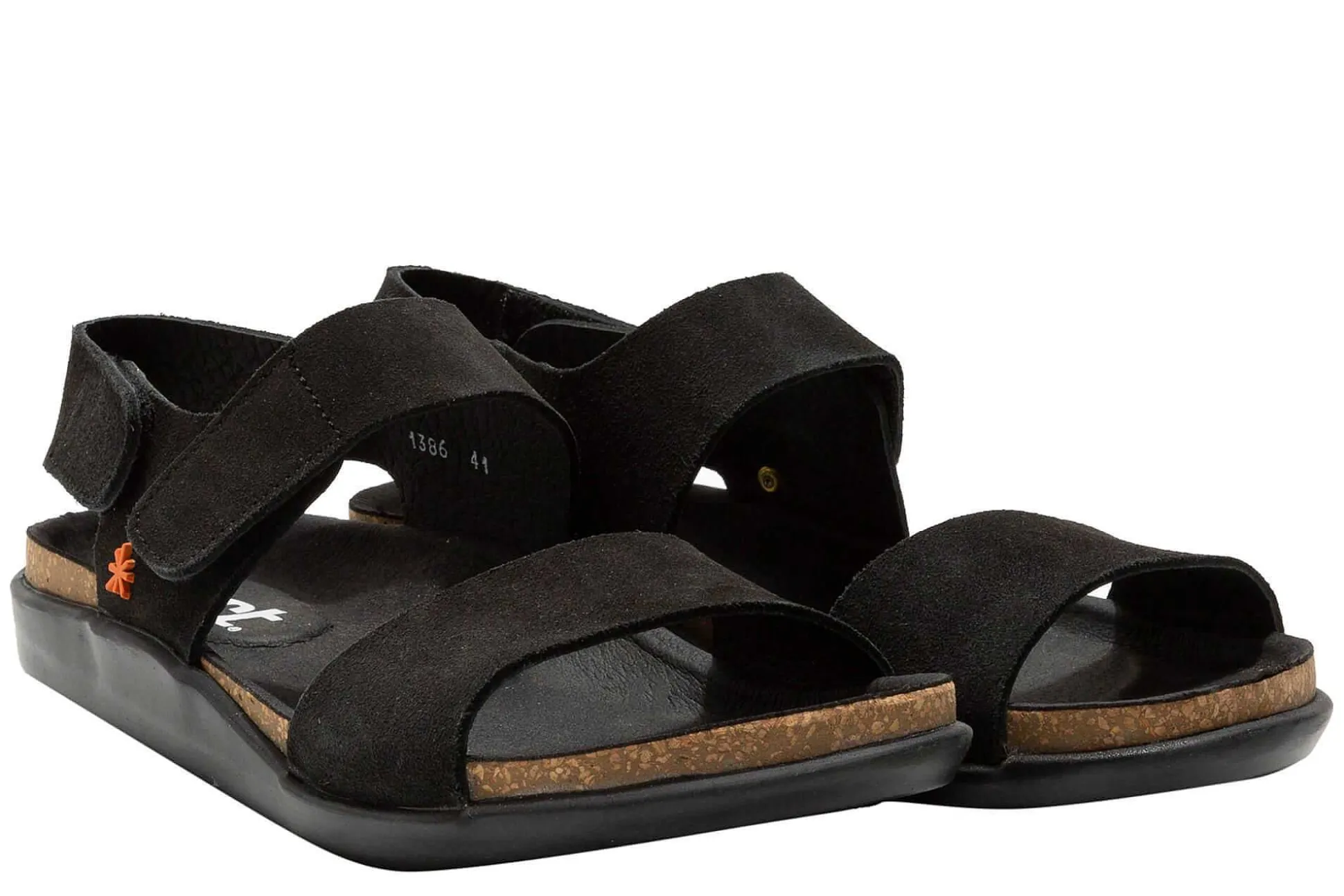 Sandalias Planas 1386/Skin Back Black