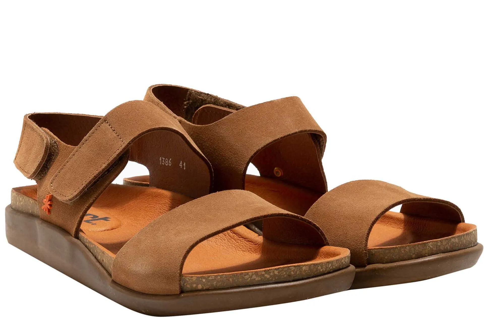 Sandalias Planas 1386/Skin Back Cuero